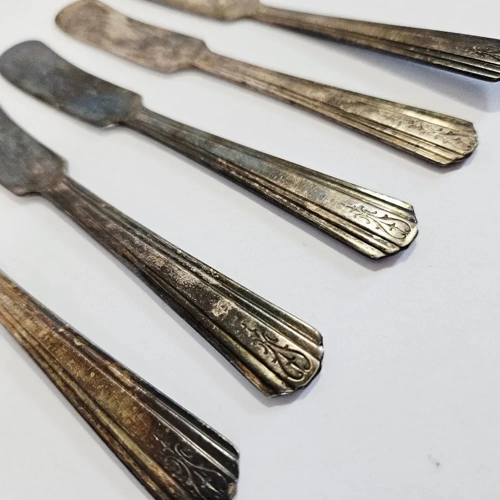 Vintage Silver and Gold Flatware Set
